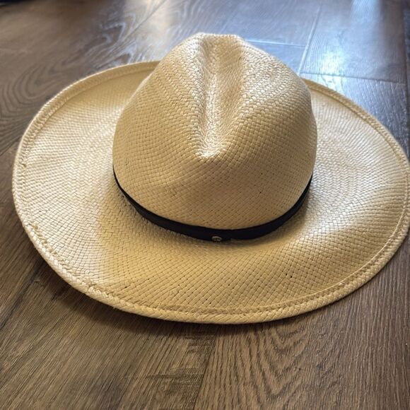 Janessa Leone Gloria Hat Creme Straw Beige Natural